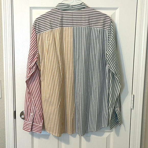 NWT PACSUN Pinstriped Button-Up Shirt - Long Sleeve Button Up - Size Large - Picture 3 of 7